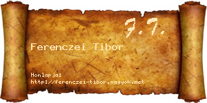 Ferenczei Tibor névjegykártya