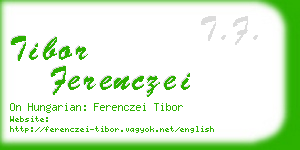 tibor ferenczei business card